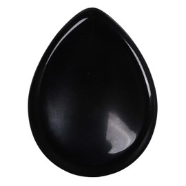 Nupuyai Obsidian Stone Worry Stone Gemstone Thumb Stone for Stress and Anxiety, Teardrop Shape Crystal Energy Stone Worry Stone Chakra Healing Stone for Meditation Massage