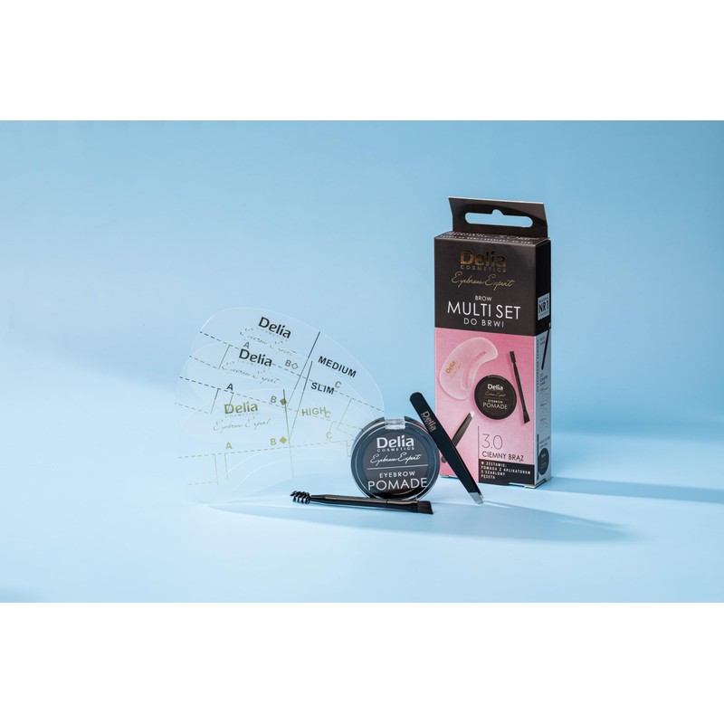 Delia Cosmetics - Eyebrow Multi Set - Dark Brown -