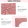Jihqo Red White Stripes Crib Sheets for Boys Girls Soft
