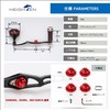 HEIGHTEN HT03302 Improved 2.8/1.8 inches (70/45 mm) Reel Handle, Shimano