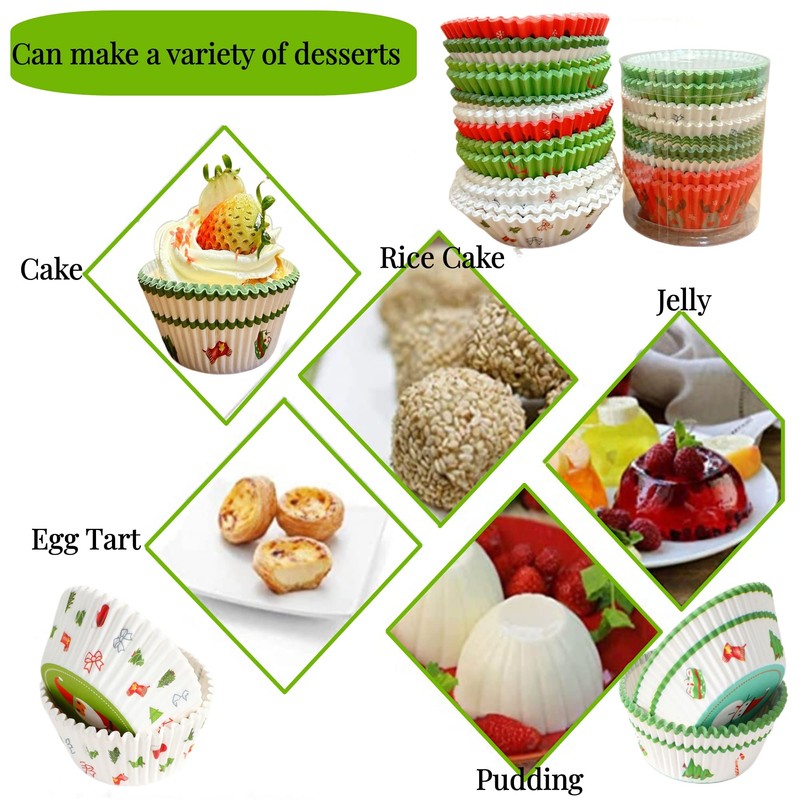 Pack of 200 Muffin Cases Paper, Cupcake Moulds, Disposable Baking