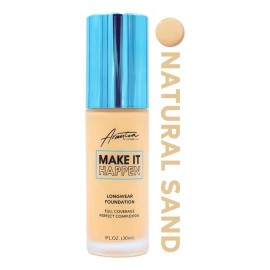 Base de maquillaje líquida Arantza Cosmetics Make It Happen tono colección-a4 natural sand - 30mL