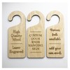 Please Do Not Disturb Hanging Door Knob Sign 3MM Plywood