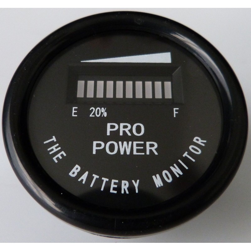 ProPower PRO12-48M ™ Golf Cart Battery Meter EZGO Yamaha ClubCar