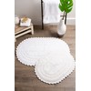DII Crochet Collection Wende-Badematte, klein, oval, 43 x 61 cm,