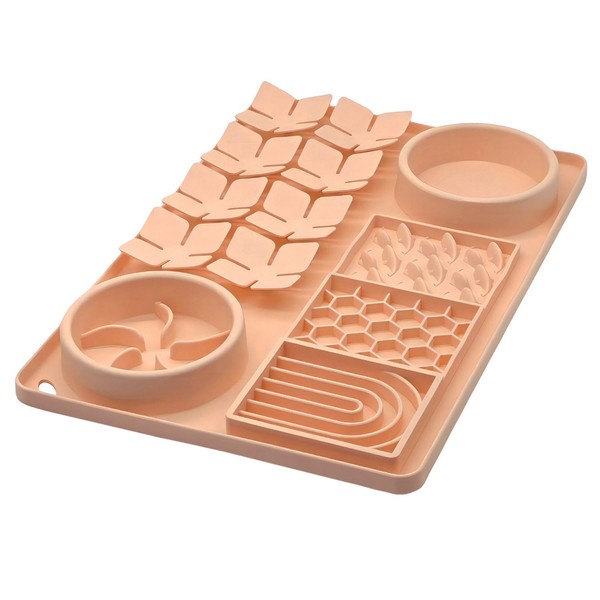 Evenco Slow Feeder Bowl, Silicone Lick Mat with Suction Cups