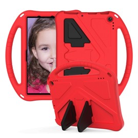 EabHulie Case for Fire HD 10 2023, Kids Friendly Durable Lightweight Handle Stand Shockproof Protective Cover Red