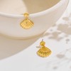 HESSAWELL Gold Shell Earrings 14K Gold Plated Beach Earrings for