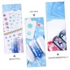 WOONEKY Water Transfer Snowflake Nail Stickers Set 60pcs DIY Manicure