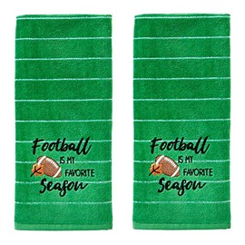 SKL HOME by Saturday Knight Ltd. Football is Fav Season Hand Towel, Green