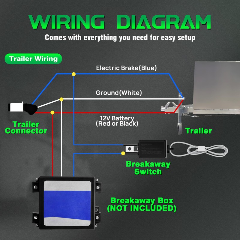 7 Pin Trailer Wiring Harness Kit 8FT, 7 Way Trailer
