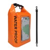 Waterproof Dry Bag with Adjustable Strap & Phone Pouch Roll