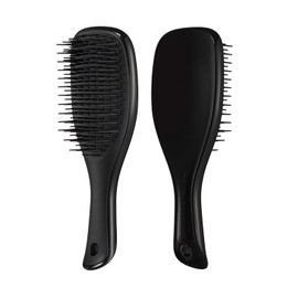 Tangle Teezer Mini The Ultimate Detangler Haarbürste, sanft zu nassem Haar, zweistufige Zähne und bequemer Griff, ideal für Kinder und Reisen, reduziert Knoten und Haarbruch, Schwarz