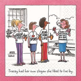 Design Design Slogan to Live by Cocktail Servkin