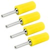 100Pcs Banana Plug Male Nickel Plated Brass Pin Straight for