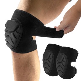 Adult Knee Pads for Gardening, Non-Slip Collision Adjustable Anti-Slip Strap with Thick EVA Foams for House Cleaning, Repairs, Floor Spreading, Volleyball, Soccer, Dance (X-Large)