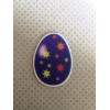 5pc Easter Eggs, Planar Flatback, Resin, Cabochon, Bow Center, Flat