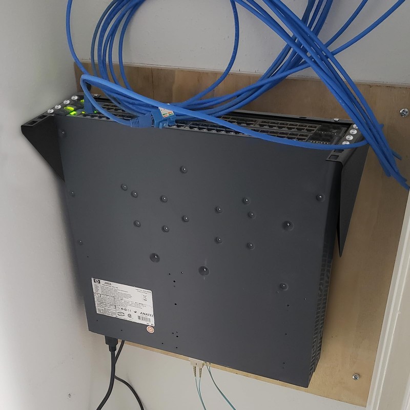 2u Hinged Wall Mount Patch Panel Bracket, 2u Patch Panel