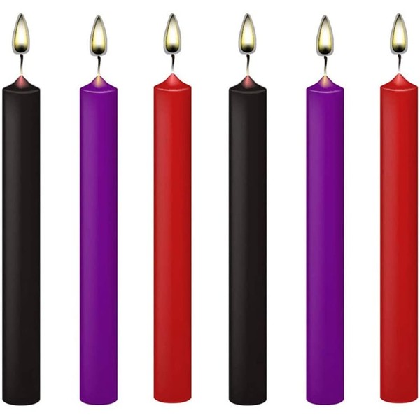 Pack of 6 candles, Valentine's Day candles, low temperature candles, for lovers.