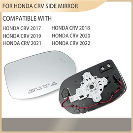 For Honda CRV 2017 2018 2019 2020 2021 2022 Passenger Side Mirror,Right Side Mirror Glass | Heated | w/Backing Plate | w/Blind Spot Detection System | w/Mounting Bracket