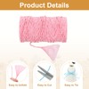 sourcing map Pink Raffia Ribbon,98 Yard Natural Raffia Paper String