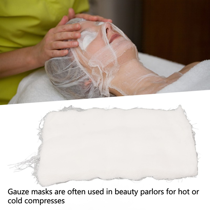 200 Sheets Facial Mask Gauze Breathable Strong Absorption Disposable Thin
