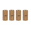 Drill Hinge Copper Barrel Hidden Hinge 4 Pieces 180° Opening