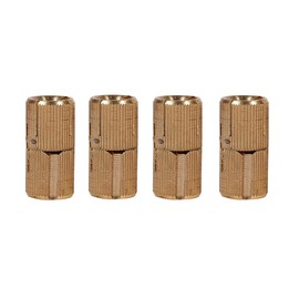 Drill Hinge Copper Barrel Hidden Hinge 4 Pieces 180° Opening Angle Cylinder Brass Hinge for DIY Jewellery Box Hand Crafts and Cabinet Door (Diameter 12 mm)