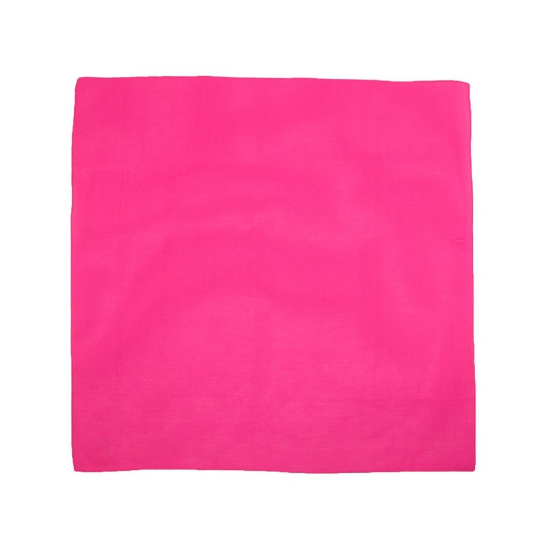 CTM Solid Neon Bandana, Neon Pink