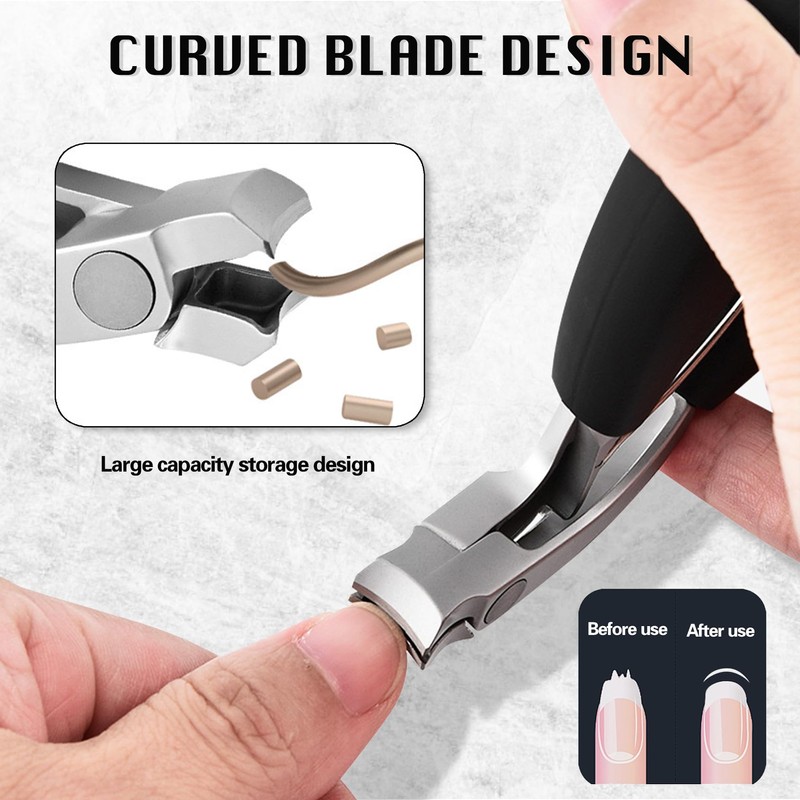 304 Stainless Steel Nail Clippers, Nail Clippers for Thick Nails,