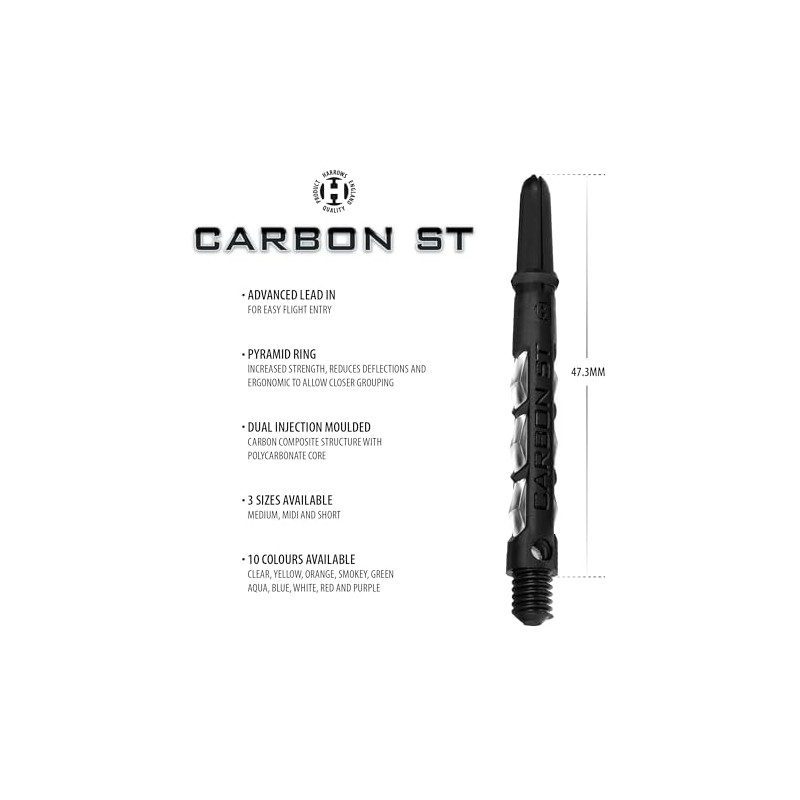 Harrows Darts 3 x Sets of Carbon ST Dart Stems