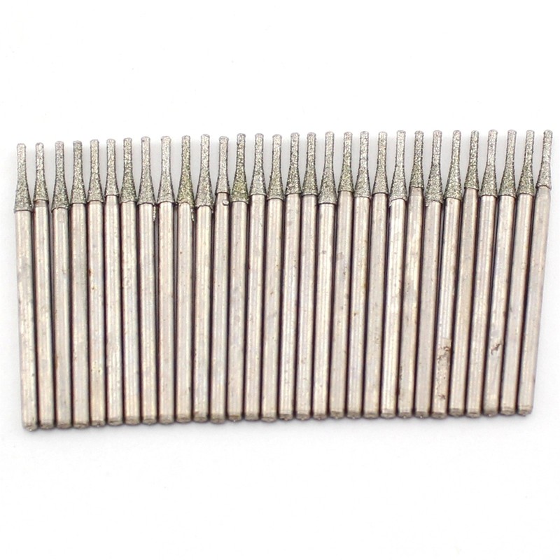 ILOVETOOL Lapidary Diamond Drill Bits 1.2mm Carving Burrs for Stone