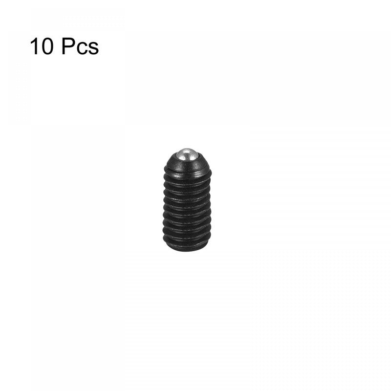 sourcing map Ball Point Set Screws, 10pcs M3 x 6mm