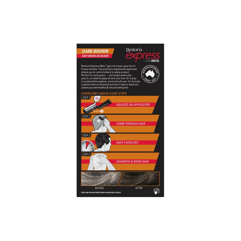 Restoria Express for Men Dark Kit Brown