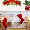4 Pcs Christmas Stocking Holders for Mantle, Metal Stand Stocking