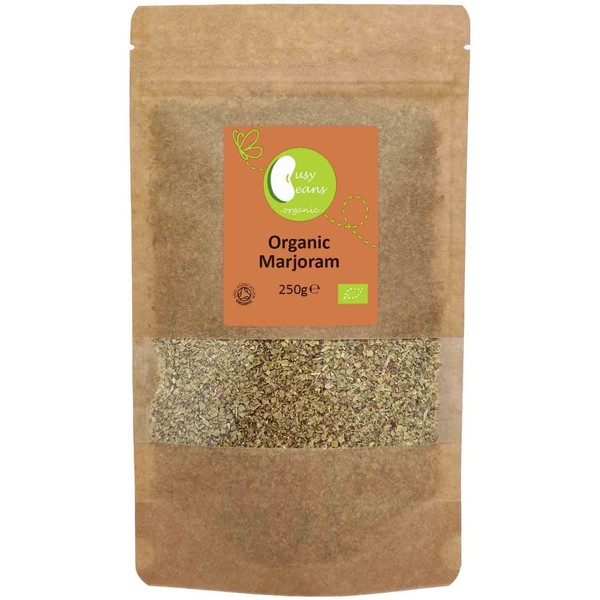 Organic Dried Marjoram - Certified Organic - by Busy Beans Organic (250g)