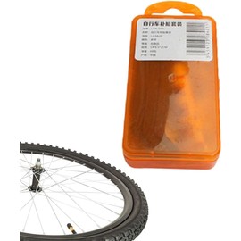 GENÉRICO Kit De Parches Para Llantas De Bicicleta - Kit De Reparación De Pinchazos De Bicicleta Portátil De 17 Piezas Con Palancas De Neumáticos Y Parches, Herramientas De Reparación Plana