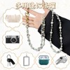 QUANTALY Smartphone Strap, Neck, Shoulder Belt, Floral Pattern, Pearl Strap,