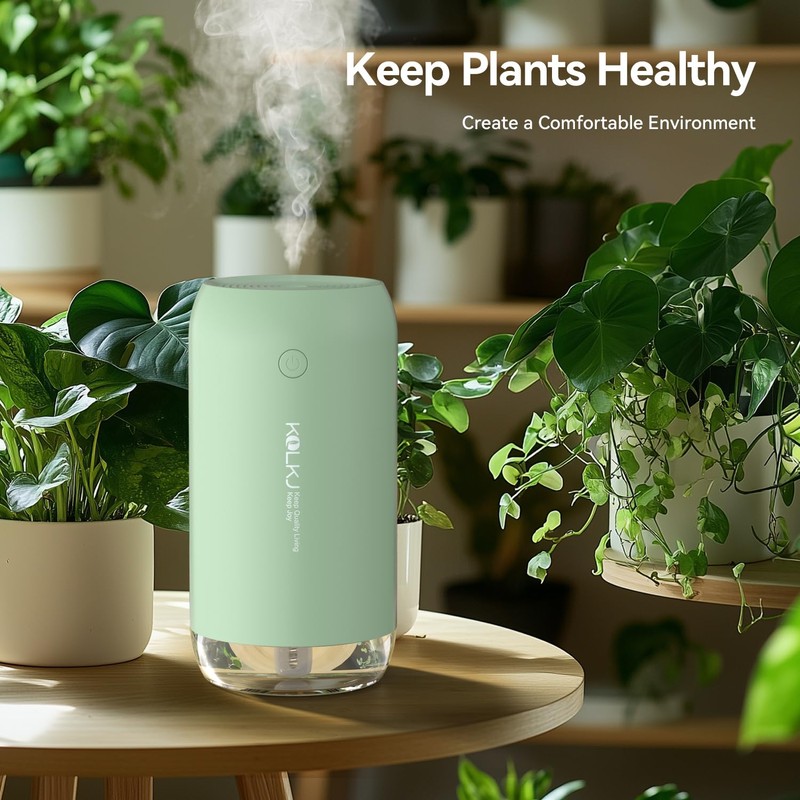 KQLKJ Portable Mini Humidifier, 350ml Small Cool Mist Humidifier for