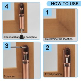 Kick Down Door Stop Easy Step On Door Stopper Holder with Soft Rubber Zinc Alloy Heavy Duty Door Stopper for Outdoor and Commercial Use