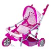 Lissi Colorful Twin Baby Doll Pram, Multi