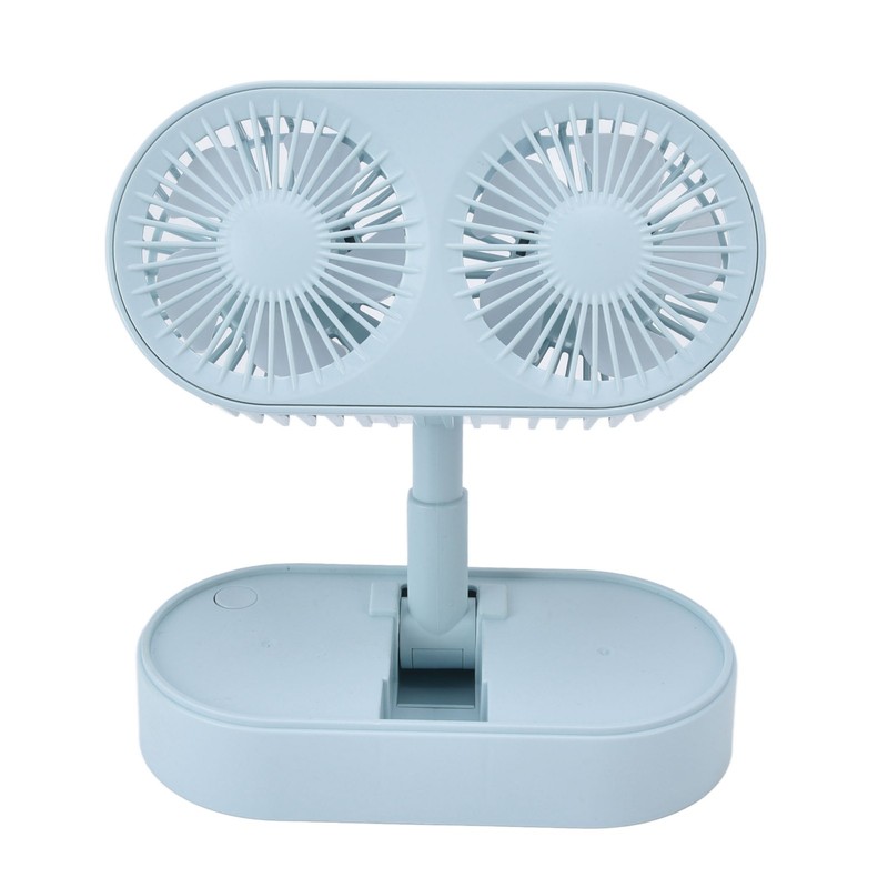 Desktop Double Fan Dual Motor 135° Angle Adjustable Handheld Fan