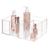 iDesign 5-Section Divided Vanity Organizer for Cosmetic Storage - Clear