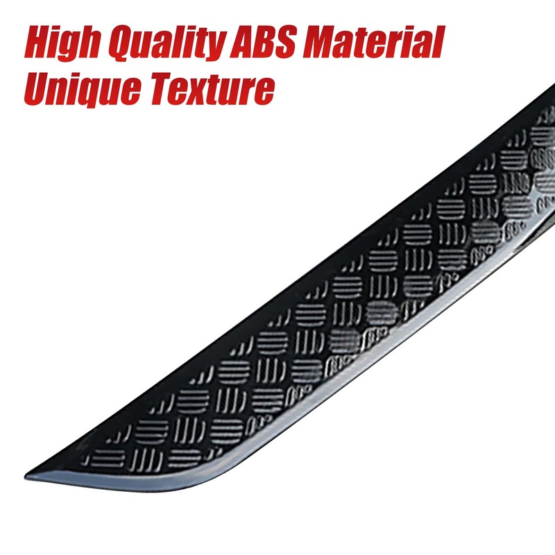 Rear Bumper ABS Black Body Anti-Scratch Protection Cover Trim Kit