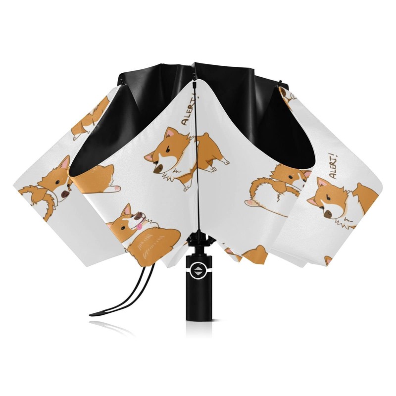 Coikll Large Windproof Umbrella Auto Open Folding Umbrella, 8 Ribs