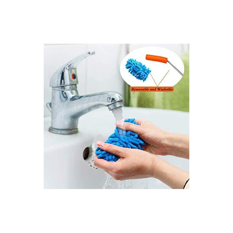 Microfiber Duster, 3 Pcs Extendable Hand Dusters Set with Telescoping