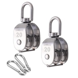 M20 Pulley for Ropes, Double Pulley, 304 Stainless Steel, Pulley Fitness, Pulley, Pulley, Pulley, Pulley, Pulley, Pulley, Pulley, Pulley, Pulley, Pulley, Pulley, Pulley, Pulley, Pulley, Pulley,