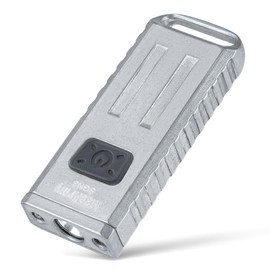 MecArmy SGN3 Mini Portable USB Rechargeable Multifunctional Keychain Flashlight|UV+RED+White Lights for Selectable| LED with 160 Lumens|Micro USB Recharge Designed for Everyday Carry (Stonewashed)