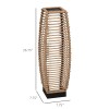 Auto On/Off LED Solar Floor Lamp for Outdoor Garden Rattan