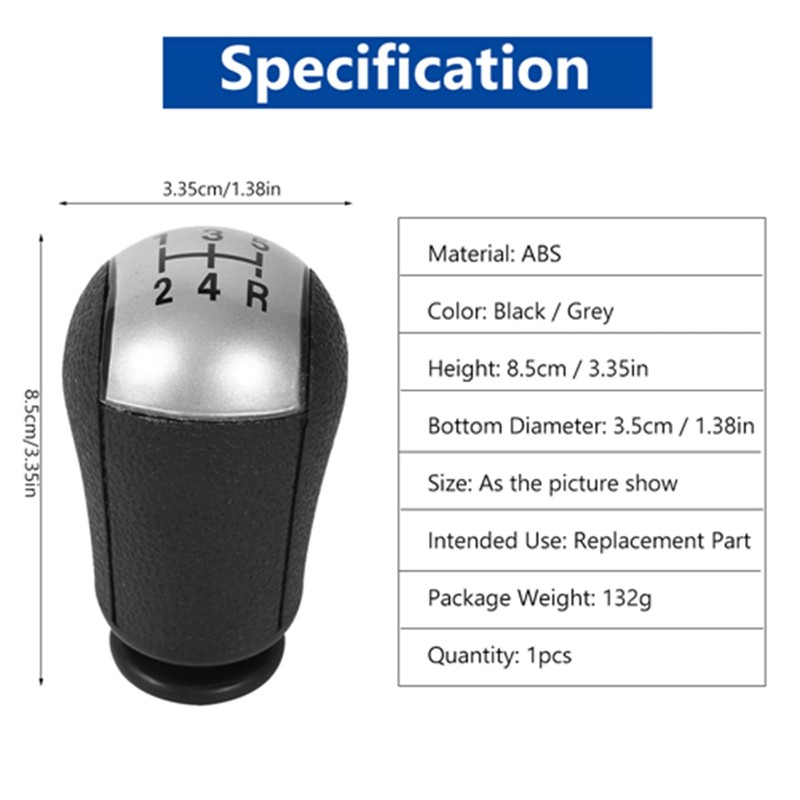 5 Speed Gear Knob Gear Stick Knob for Focus 2005-2012